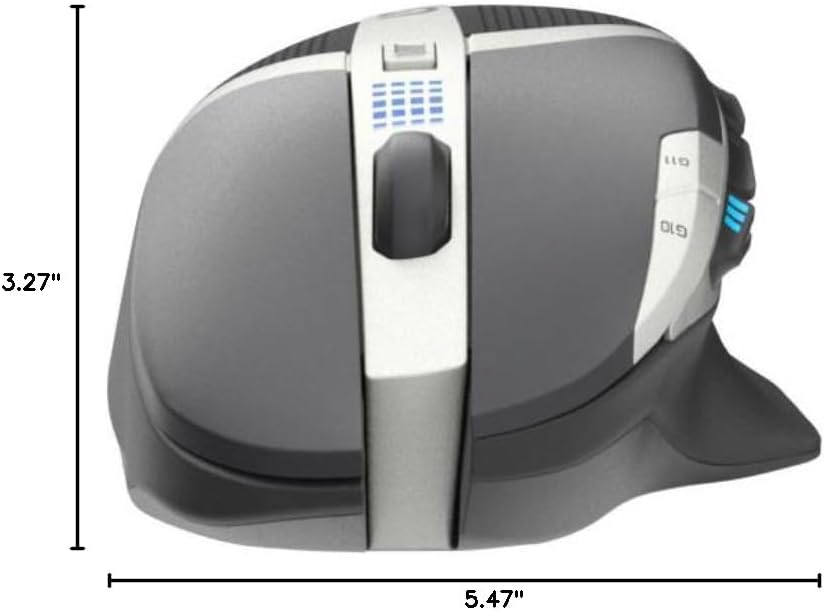 Logitech G602 Lag-Free Wireless Gaming Mouse – 11 Programmable Buttons, Upto 2500 DPI