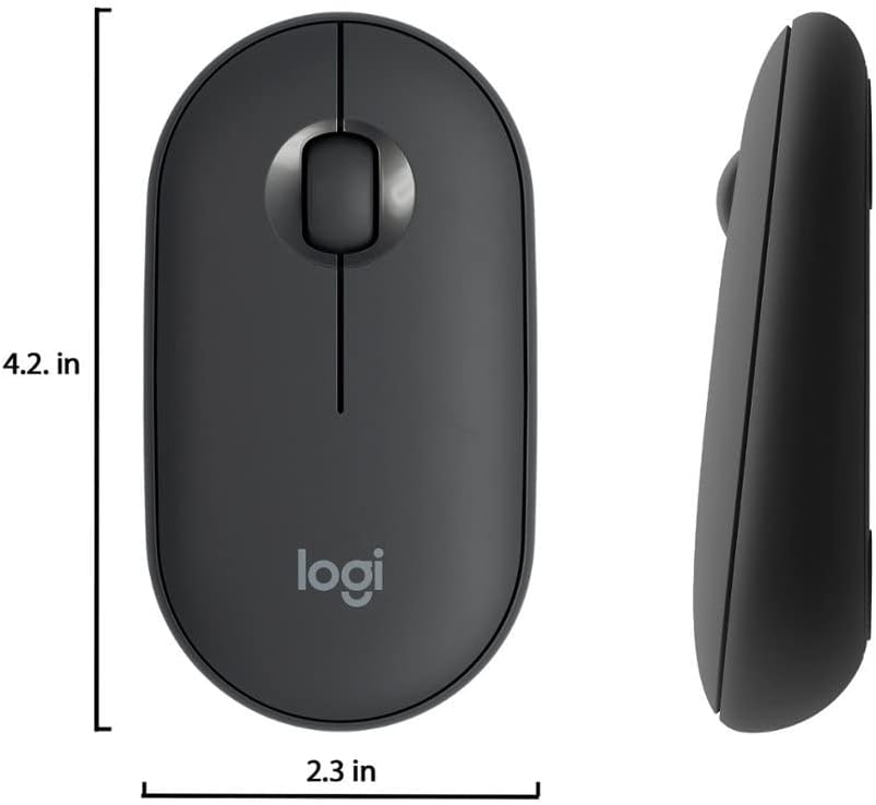 Logitech Pebble M350 Wireless Mouse - Graphite