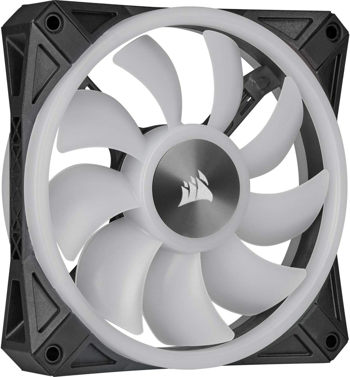 Corsair 140mm RGB LED Fan, Dual Pack with Lighting Node Core - Black