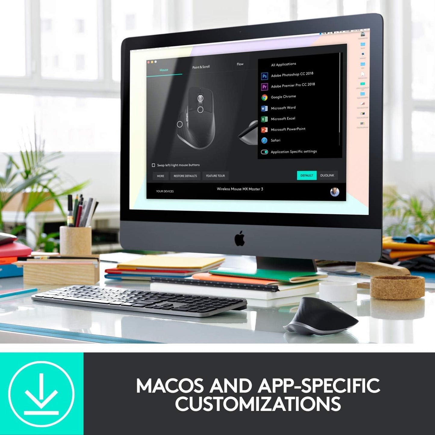 Logitech MX Master 3 Advanced Bluetooth Mouse for Mac