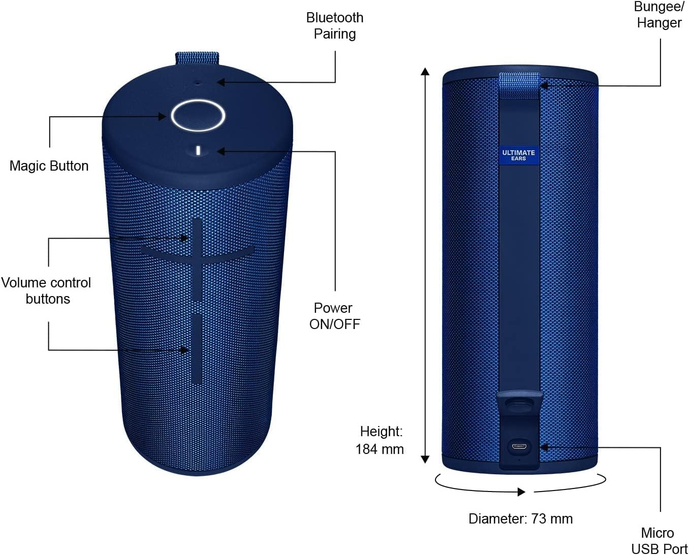 Ultimate Ears Boom 3 Portable Waterproof Bluetooth Speaker - Lagoon Blue