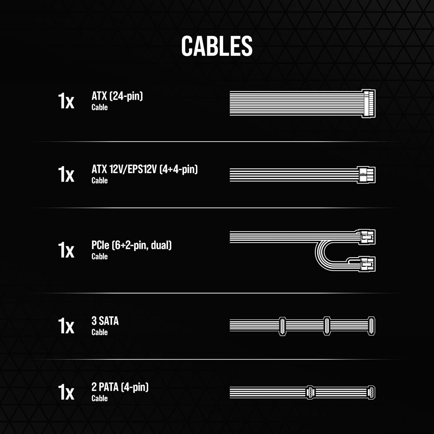 CORSAIR CX650 80 Plus Bronze Non Modular Low-Noise ATX 650 Watt Power Supply - NA - Black