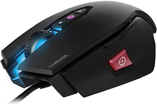 Corsair M65 PRO RGB Optical FPS Gaming Mouse (12000 DPI Optical Sensor, Adjustable Weights, 8 Programmable Buttons, 3-Zone RGB Multi-Colour Backlighting, Xbox One Compatible) - Black