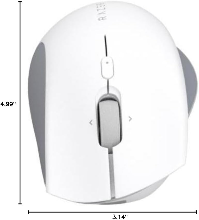 Razer Pro Click Humanscale Wireless Mouse: Ergonomic Form Factor - 5G Advanced Optical Sensor - Multi-Host Connectivity - 8 Programmable Buttons - Extended Battery Life of up to 400 Hours