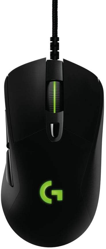 Logitech G403 Prodigy RGB Gaming Mouse – 16.8 Million Color Backlighting, 6 Programmable Buttons, Onboard Memory, Up to 12,000 DPI