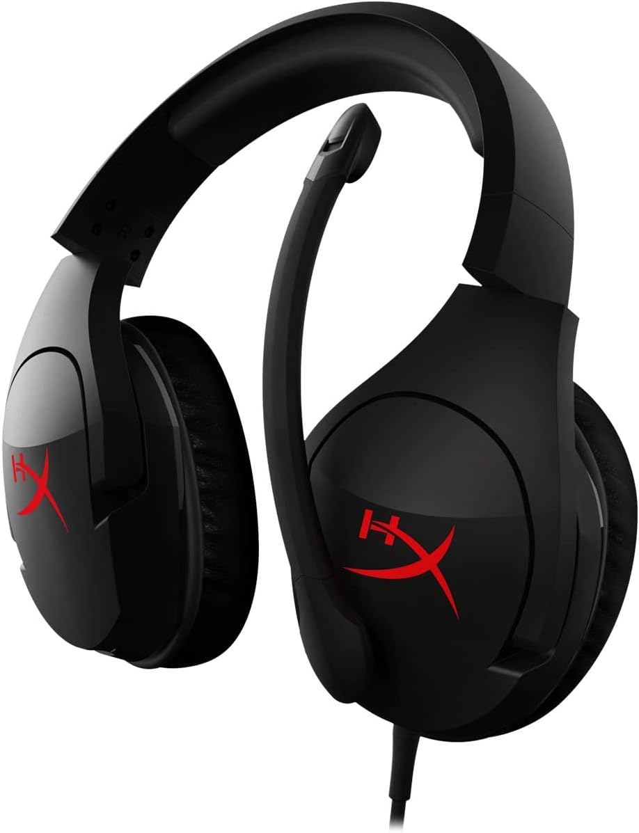 HYPERX Cloud Stinger Gaming Headset - Lightweight Design - Flip to Mute Mic - Memory Foam Ear Pads - Built in Volume Controls - Works PC, PS4, PS4 Pro, Xbox One, Xbox One S