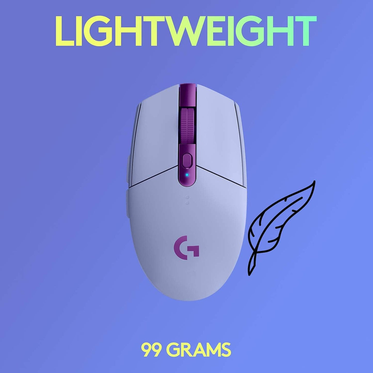Logitech G305 LIGHSTPEED Wireless Gaming Mouse- Lilac