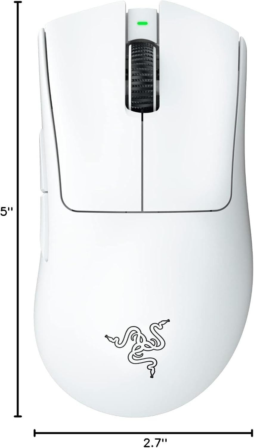 Razer DeathAdder V3 Pro Lightweight Wireless Gaming Mouse(White)