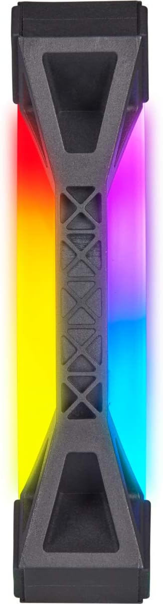 Corsair 140mm RGB LED Fan, Dual Pack with Lighting Node Core - Black