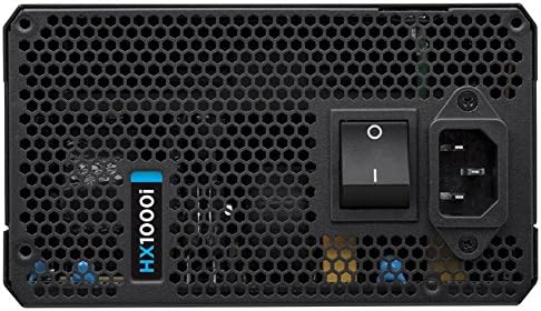 Corsair HX1000i 1000 W 80 Plus Platinum Certified 140 mm Fan Thermally Controlled Power Supply Unit - Black CP-9020074