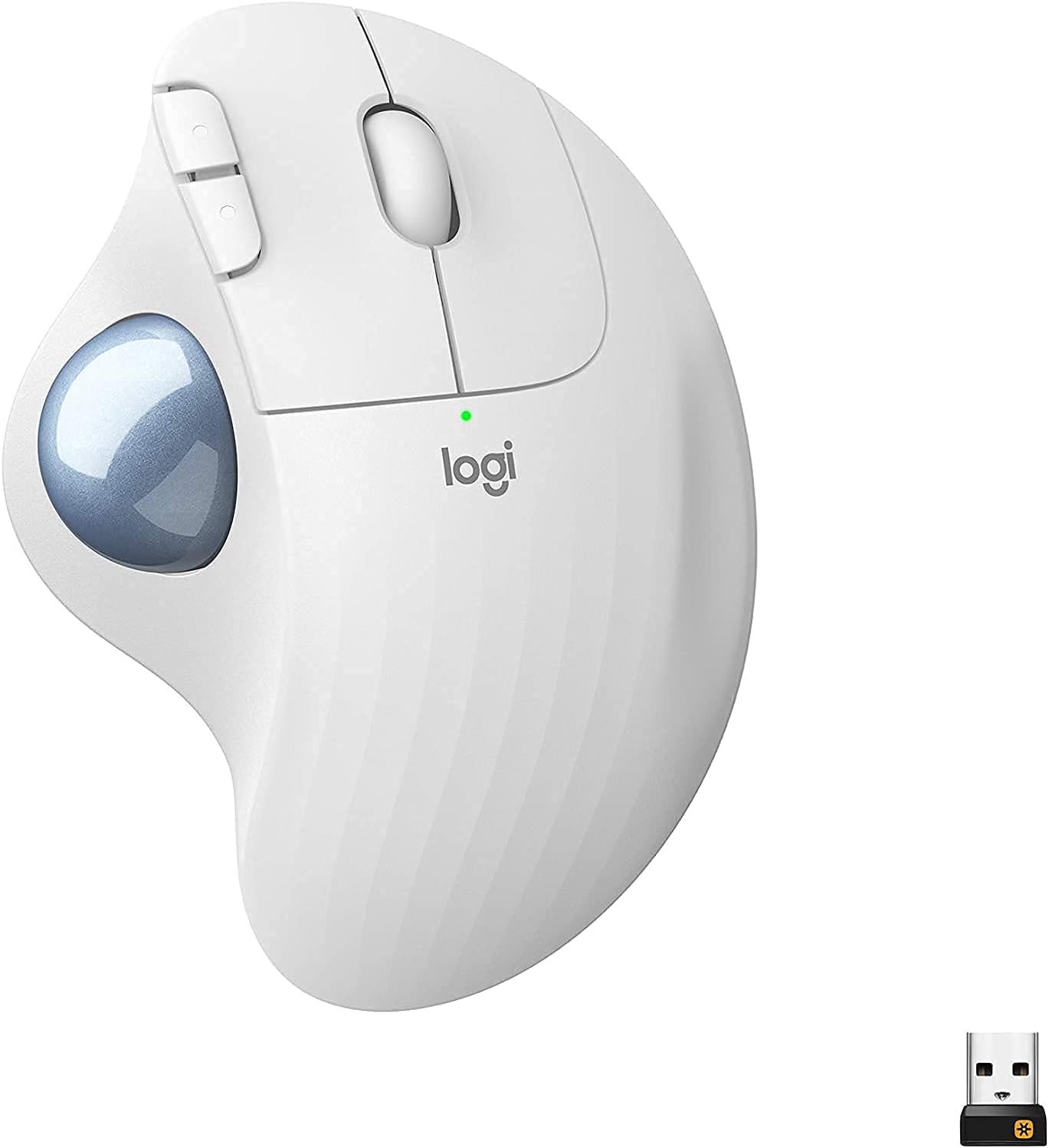Logitech Ergo M575 Wireless Trackball Mouse- Off White
