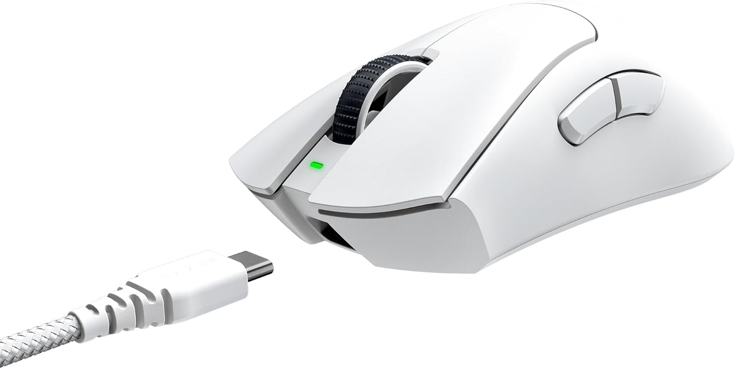 Razer DeathAdder V3 Pro Lightweight Wireless Gaming Mouse(White)