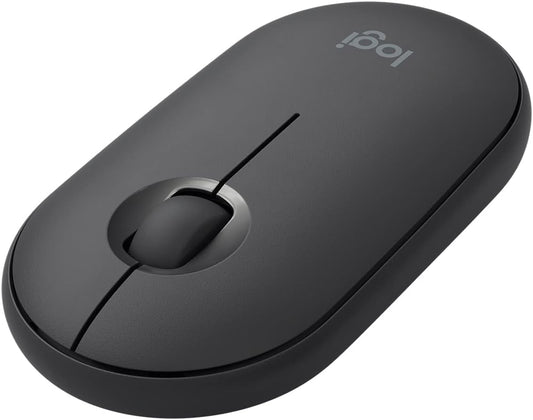 Logitech Pebble i345 Bluetooth Optical Ambidextrous Mouse for iPad - Graphite