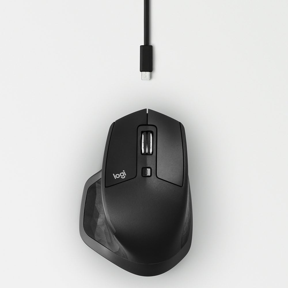 Logitech MX Master 2S Wireless Mouse with FLOW Cross-Computer Control and File Sharing for PC and Mac, Graphite