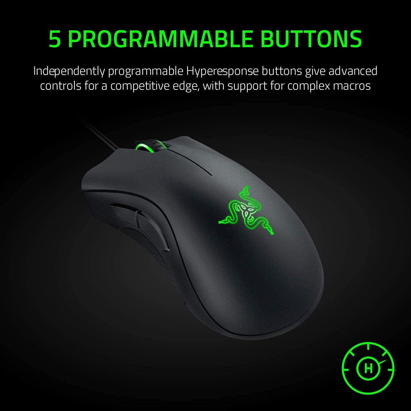 Razer Deathadder Essential - Optical Esports Gaming Mouse- 6400 Adjustible DPI