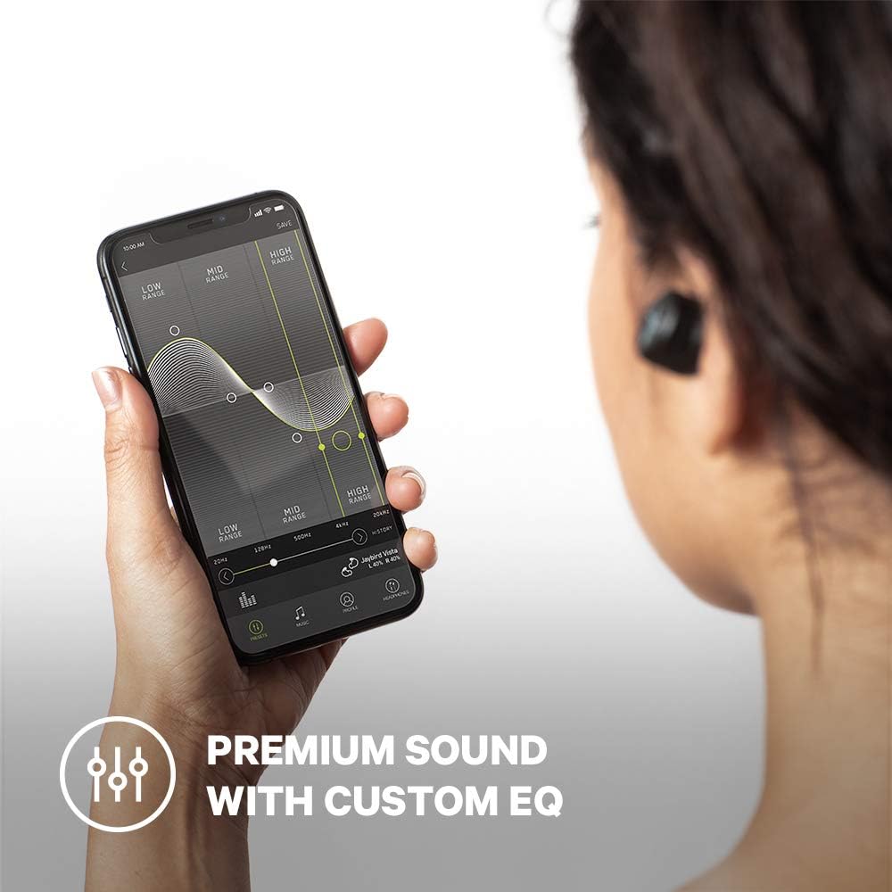 Jaybird Vista True Wireless Bluetooth Sport Waterproof Earbud Premium Headphones - Black