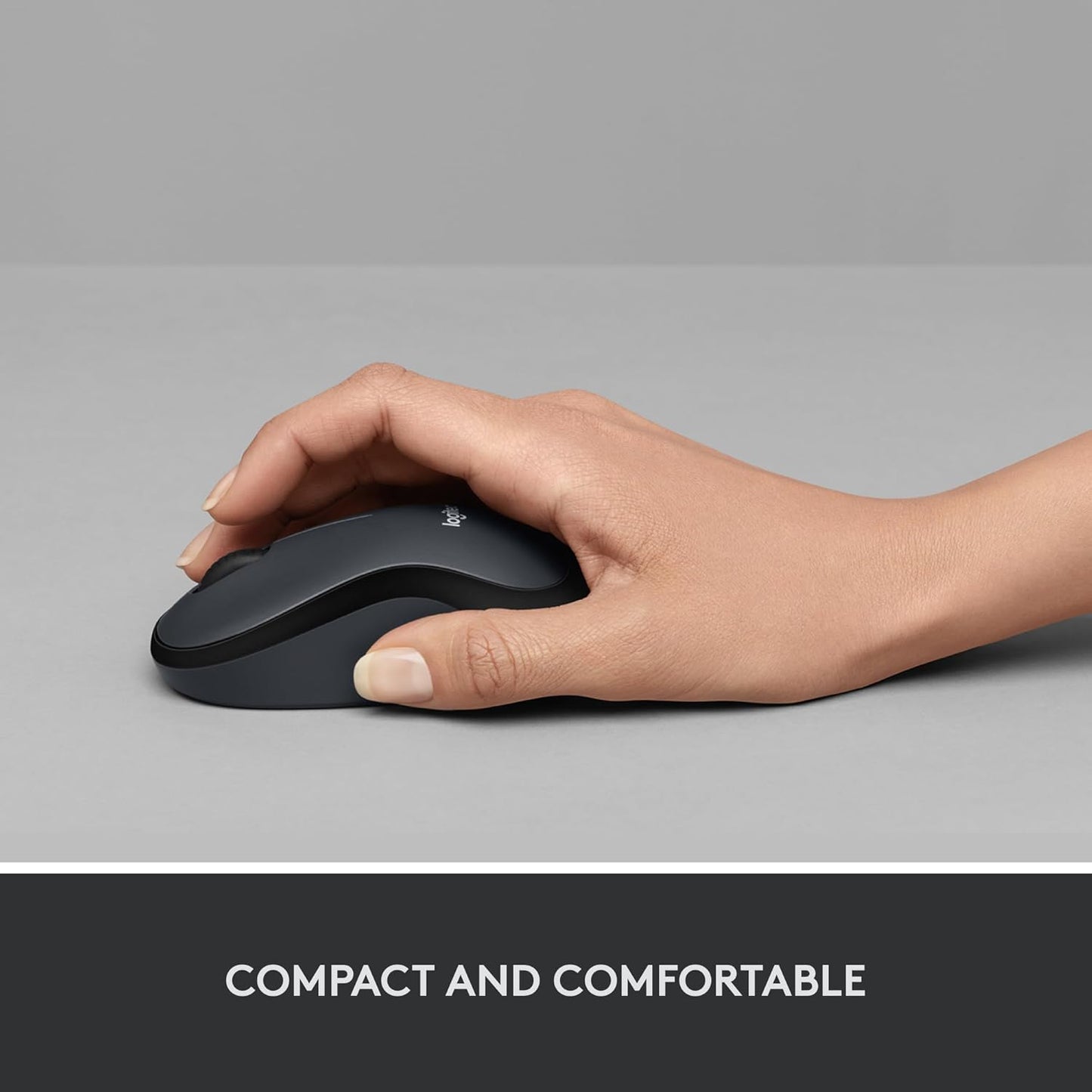 Logitech M220 Silent Mouse, Wireless Black