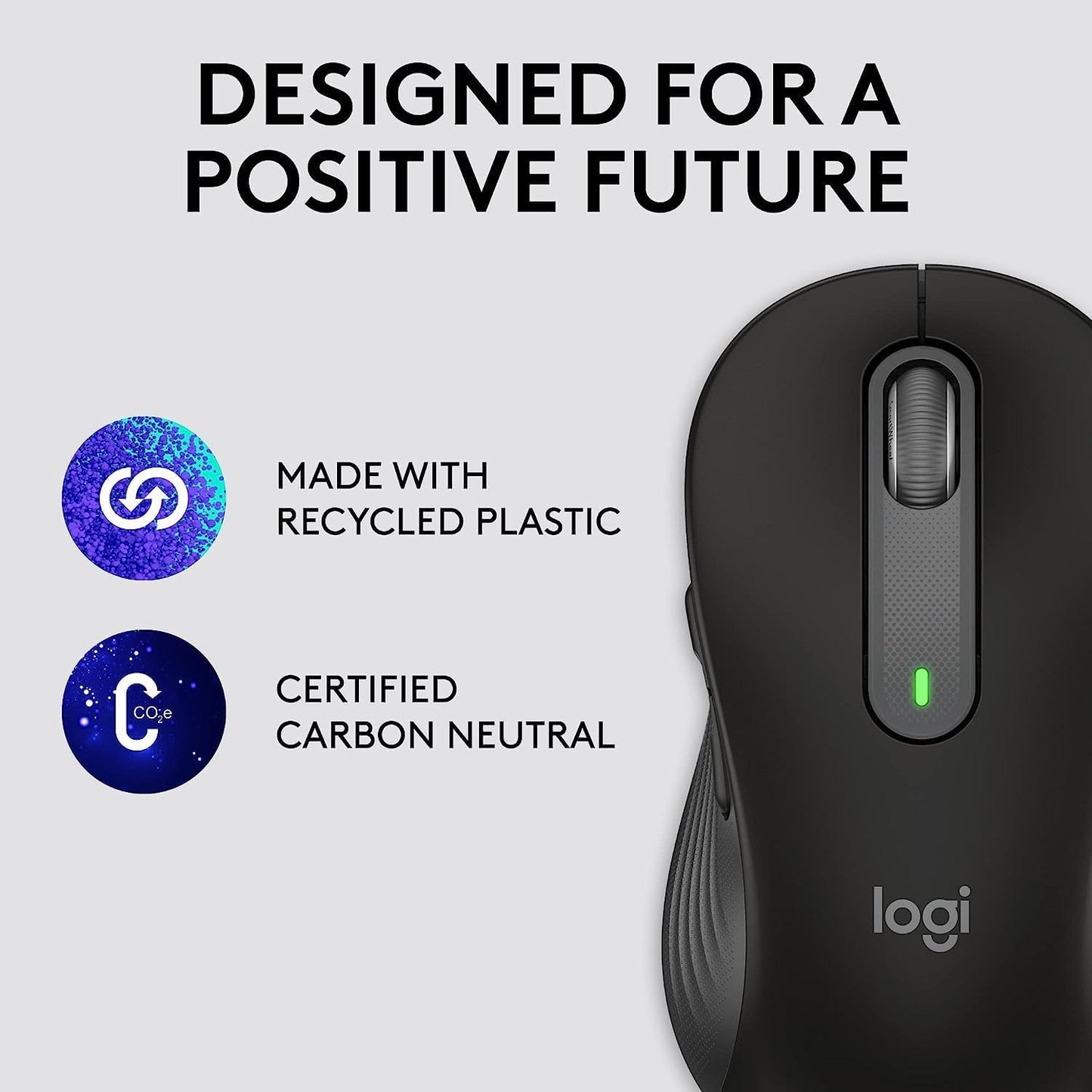 Logitech Signature M650 Wireless Mouse- Black (Small to Medium Sized Hands)