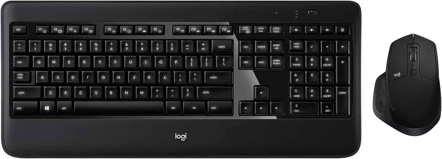Logitech MX900 Keyboard and MX Master Mouse Combo - Black