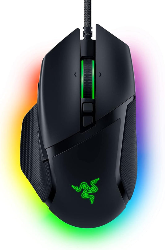 Razer Basilisk V3 Customizable Ergonomic : Fastest Gaming Mouse Switch Chroma RGB Lighting 26K DPI Optical Sensor - 11 Programmable Buttons HyperScroll Tilt Wheel Classic Black