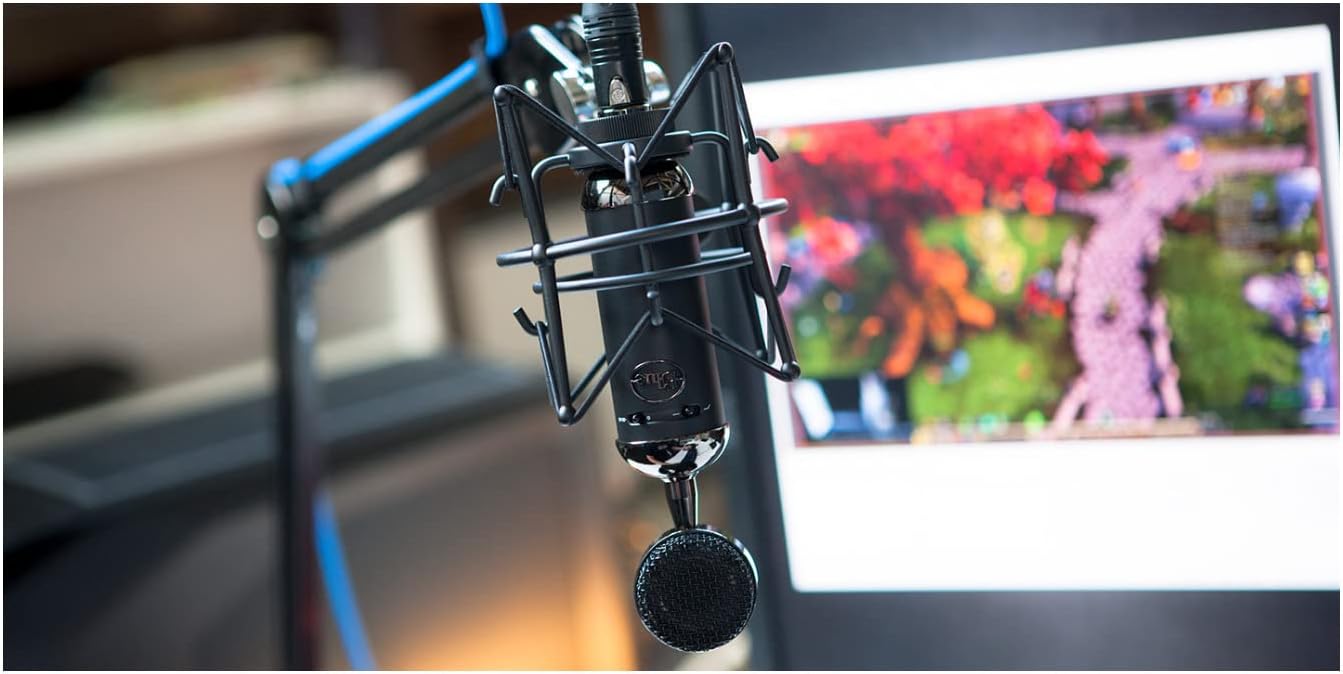 Blue Microphone Blackout Spark SL XLR Condenser Microphone Recording, Streaming, Podcasting, Gaming, Large-Diaphragm Cardioid Capsule, Shockmount and Protective Case