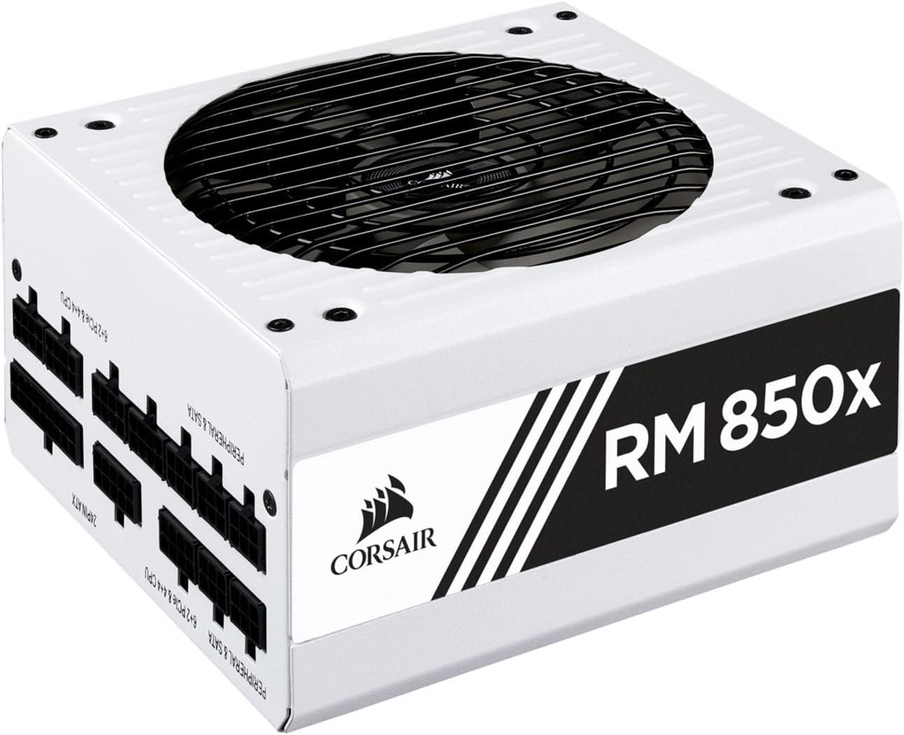 Corsair RMX White Series (2018), RM850x, 850 Watt, 80+ Gold Certified, Fully Modular Power Supply - White, 80 PLUS Gold (CP-9020188-NA)