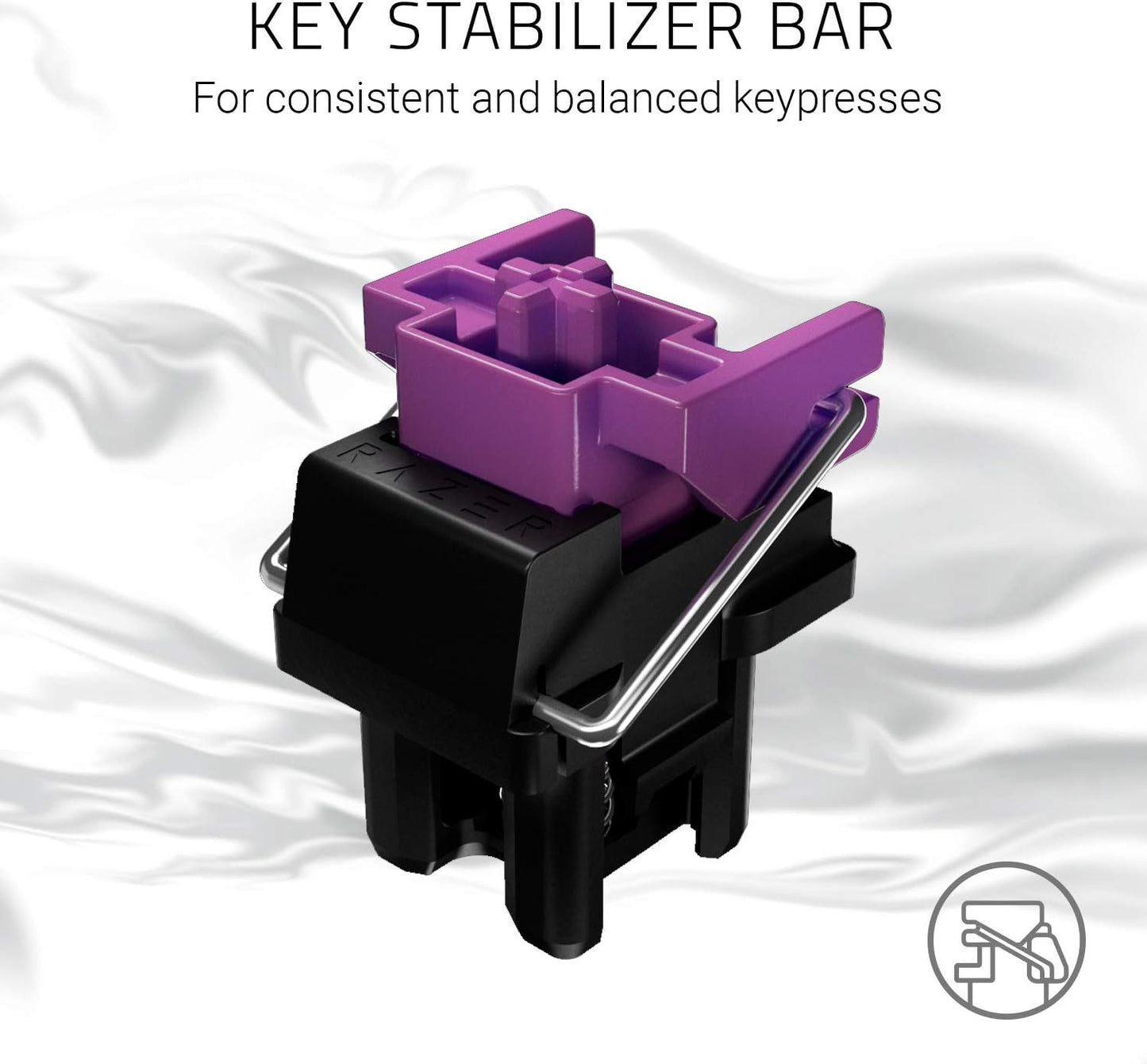 Razer Huntsman Mercury Ed. - Mechanical Gaming Keyboard with Opto-Mechanical Switches, Lifetime of 100 Million Keystrokes, RGB Chroma Lighting - US Layout - Mercury/White