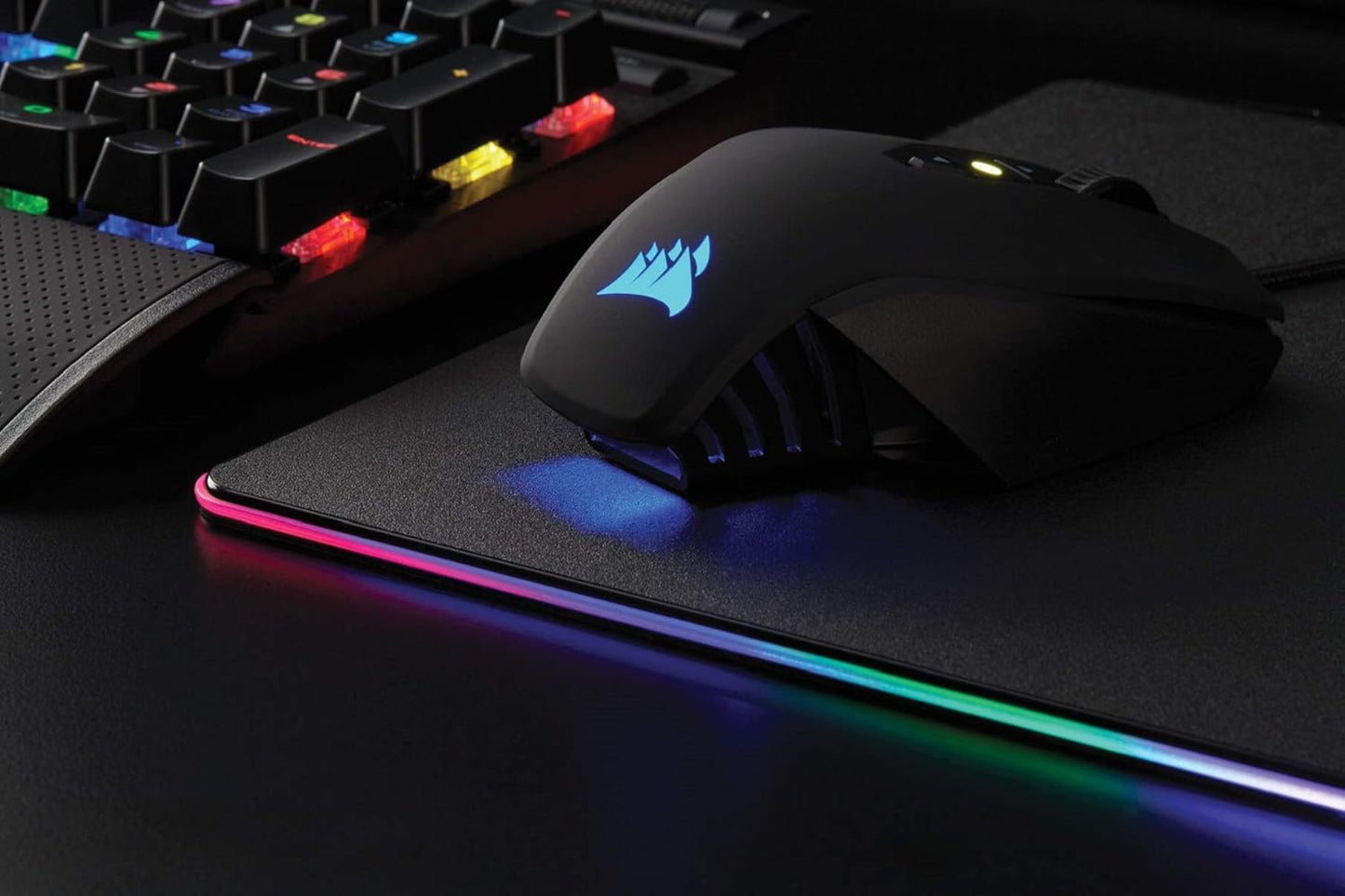 Corsair M65 PRO RGB Optical FPS Gaming Mouse (12000 DPI Optical Sensor, Adjustable Weights, 8 Programmable Buttons, 3-Zone RGB Multi-Colour Backlighting, Xbox One Compatible) - Black