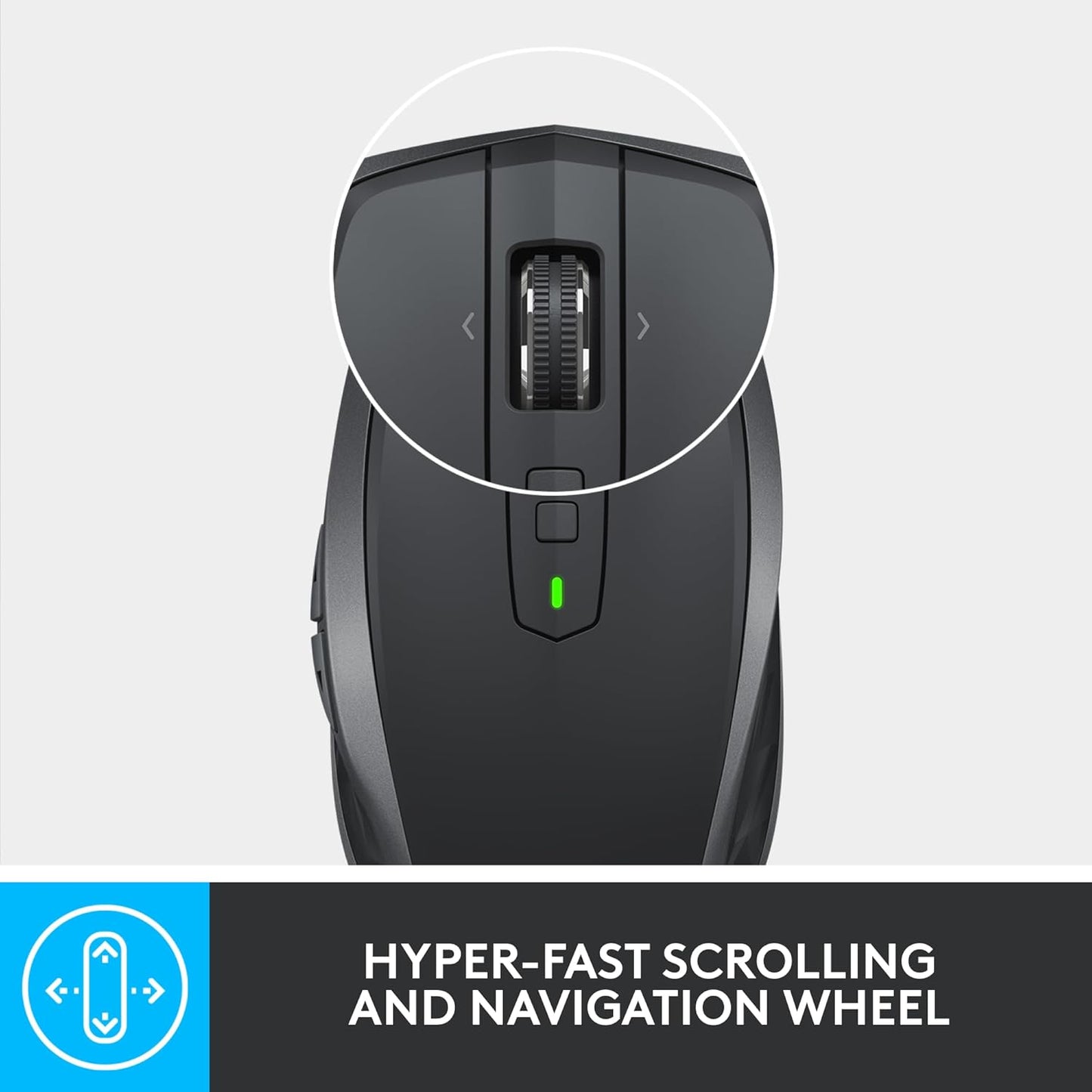 Logitech - MX Anywhere 2S Wireless Laser Mouse - Black