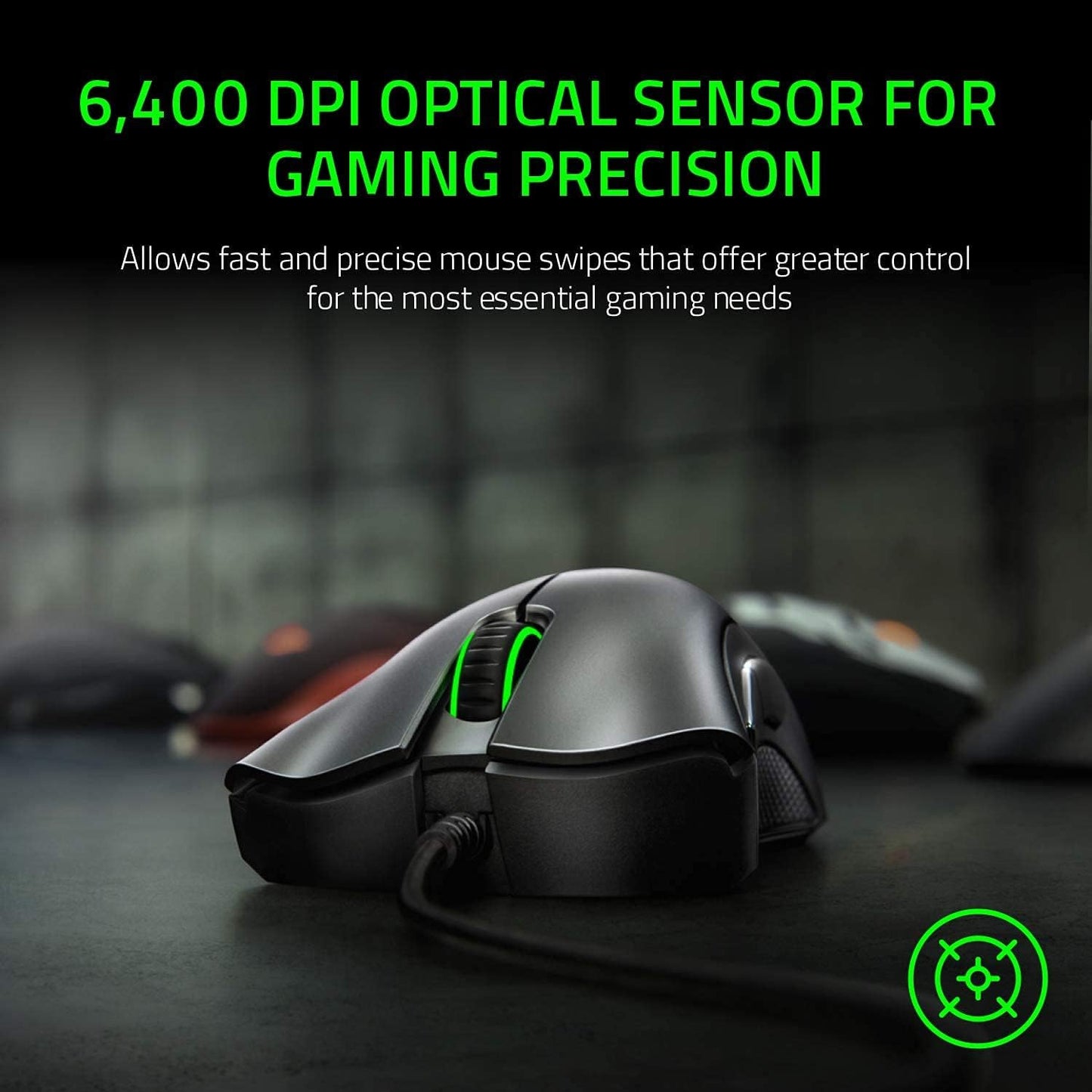 Razer Deathadder Essential - Optical Esports Gaming Mouse- 6400 Adjustible DPI