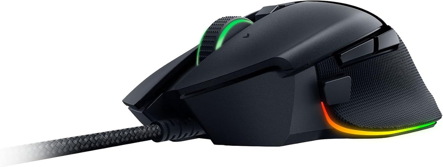 Razer Basilisk V3 Customizable Ergonomic : Fastest Gaming Mouse Switch Chroma RGB Lighting 26K DPI Optical Sensor - 11 Programmable Buttons HyperScroll Tilt Wheel Classic Black