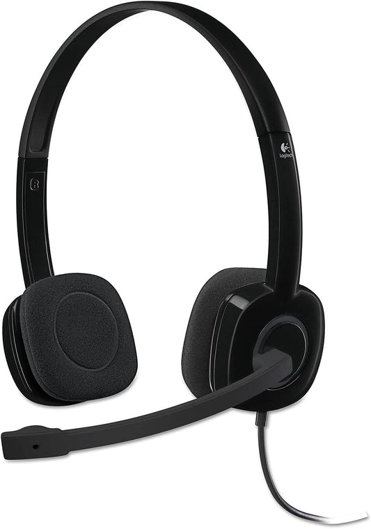 Logitech 3.5 mm Analog Stereo Headset H151 with Boom Microphone