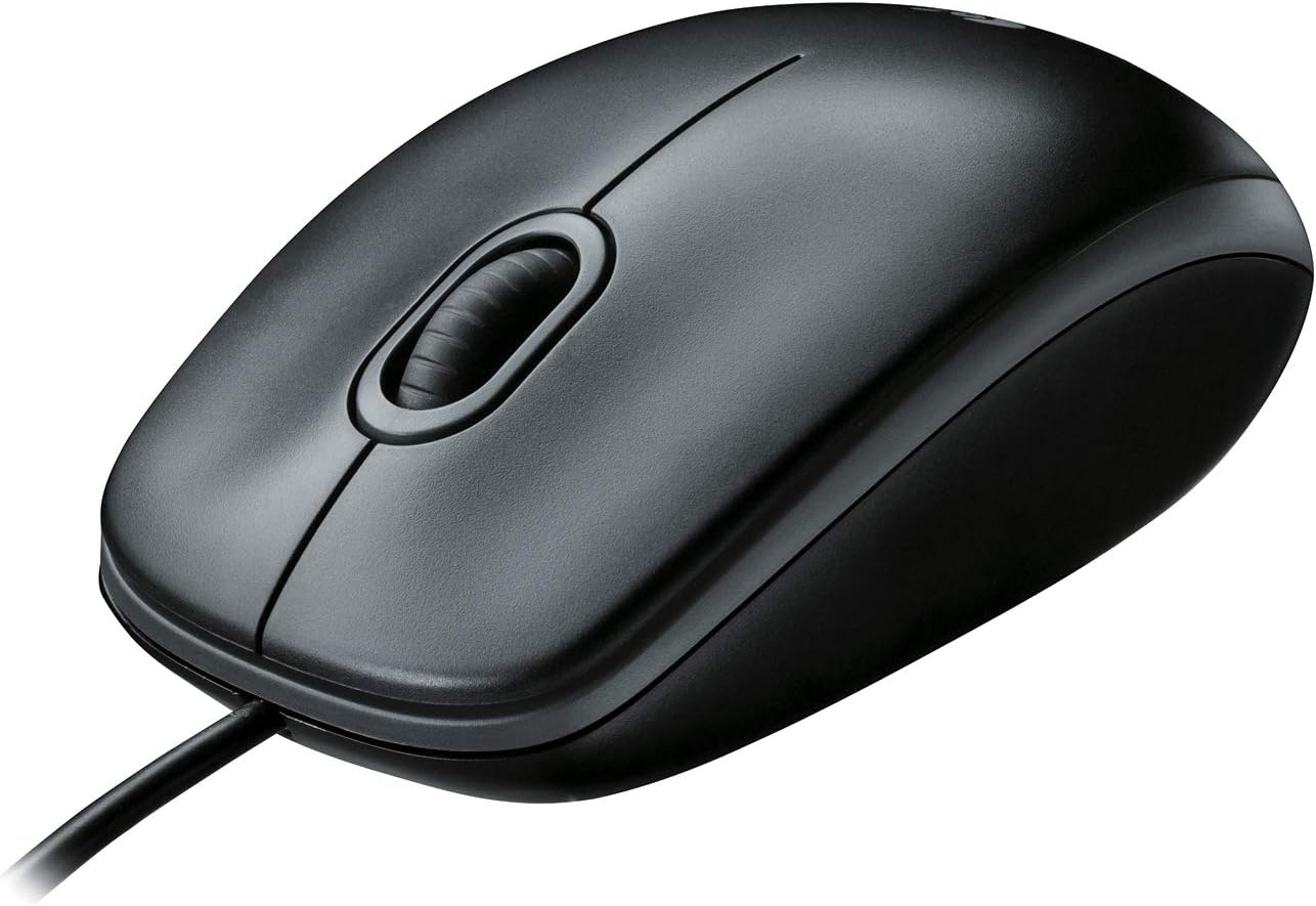 Logitech M100 Wired USB Mouse- Grey