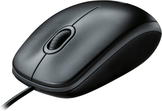 Logitech M100 Wired USB Mouse- Grey
