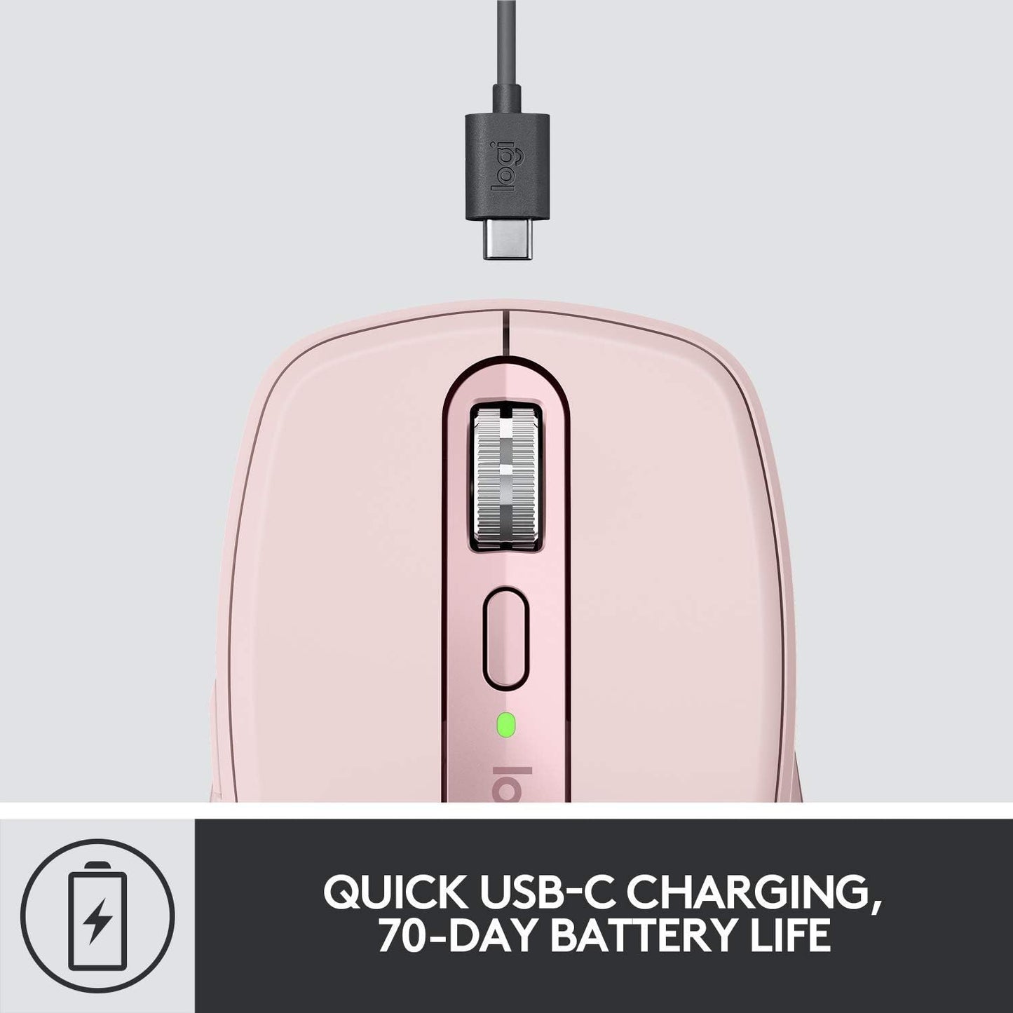 Logitech MX Anywhere 3 Wireless Mouse- Rose
