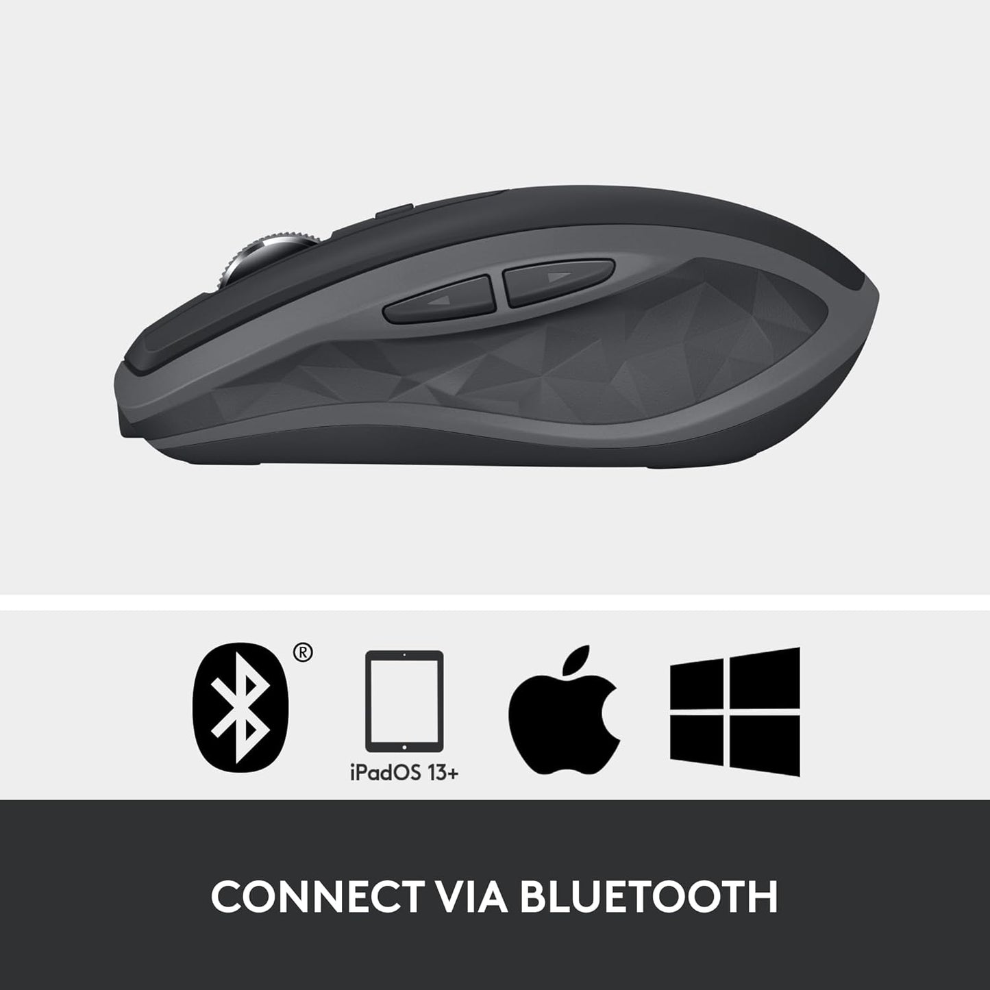 Logitech - MX Anywhere 2S Wireless Laser Mouse - Black