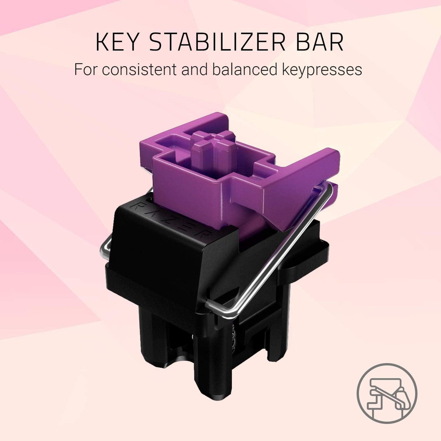 Razer - Huntsman Wired Gaming Opto-Mechanical Switch Keyboard with Chroma Back Lighting - Quartz Pink