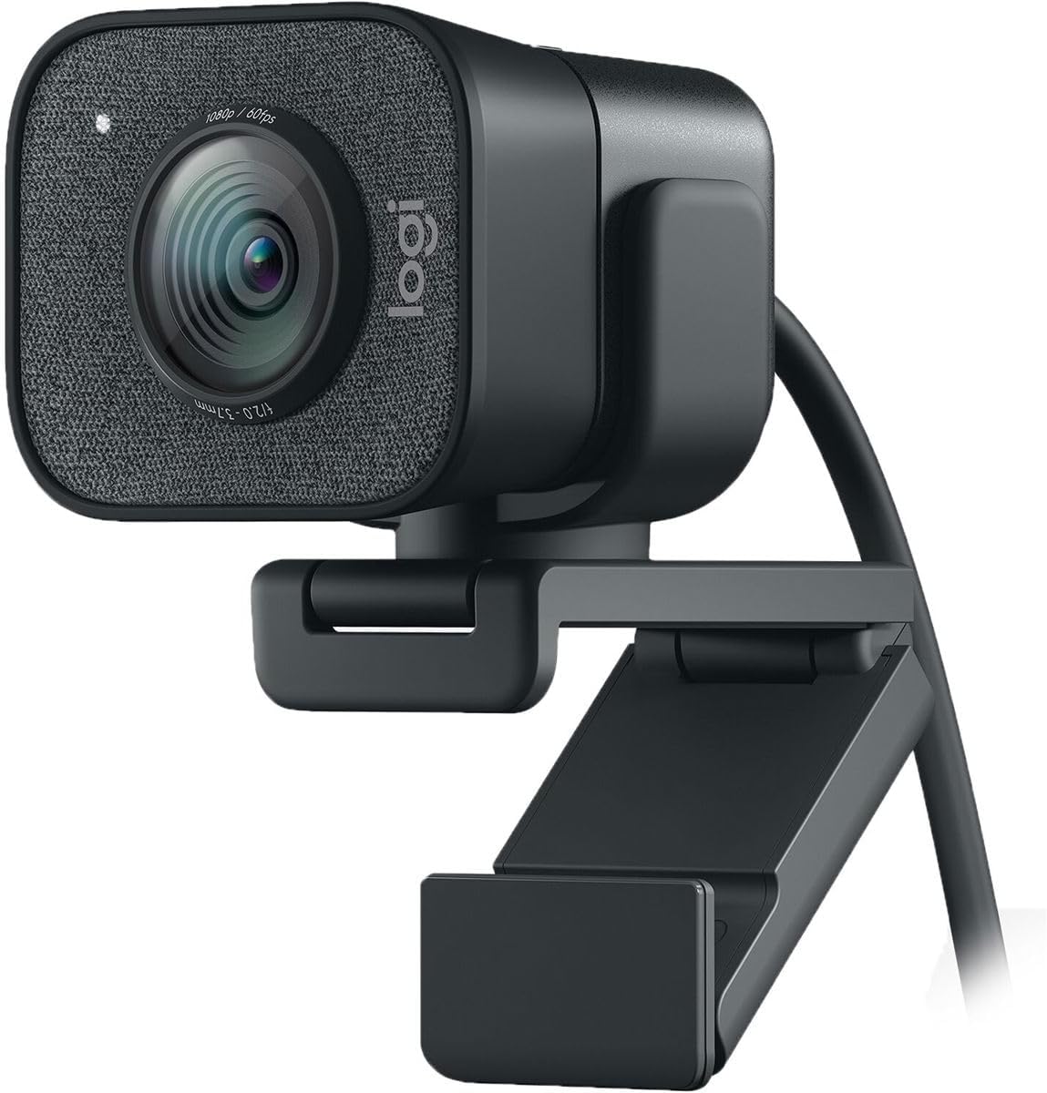 Logitech StreamCam Plus Webcam with Tripod Mount (Graphite), 1080p