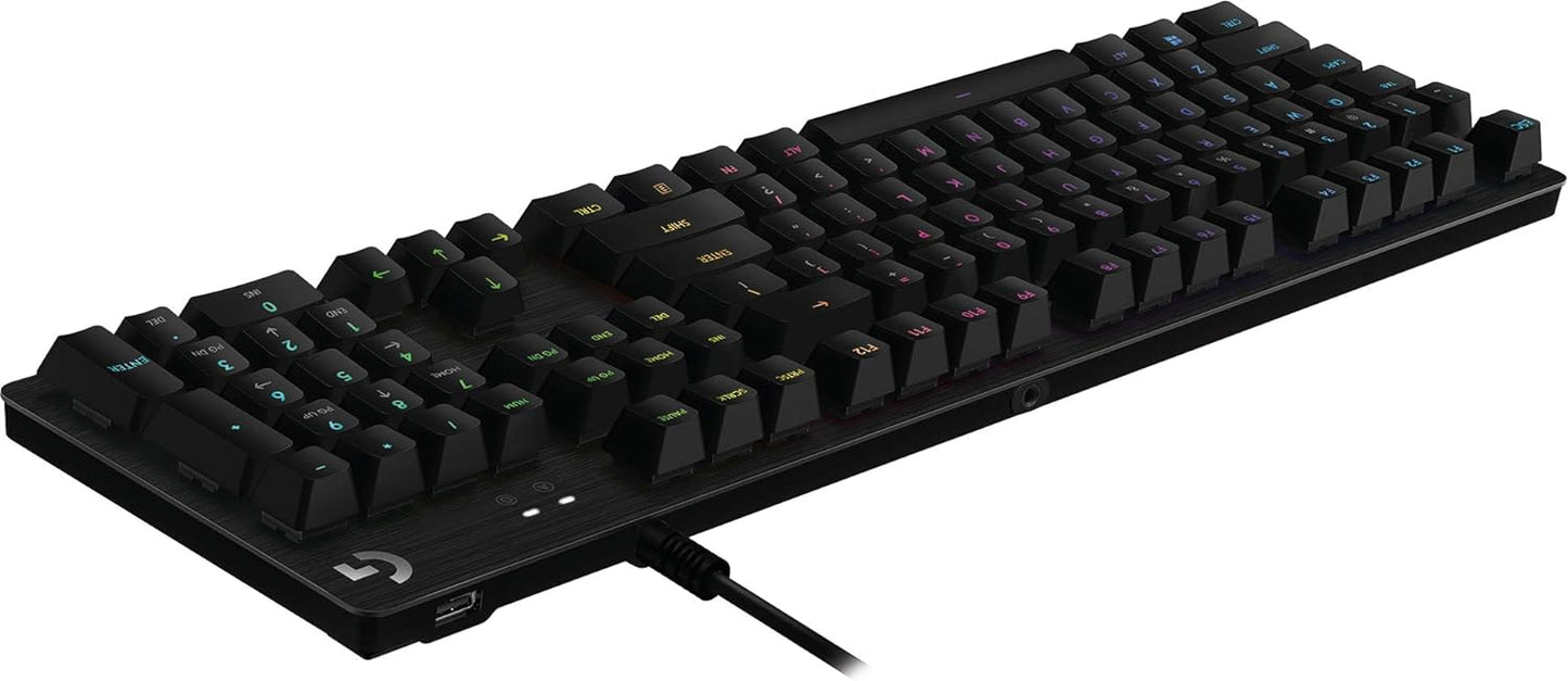 Logitech G512 SE Lightsync RGB Mechanical Gaming Keyboard with USB Passthrough - Black