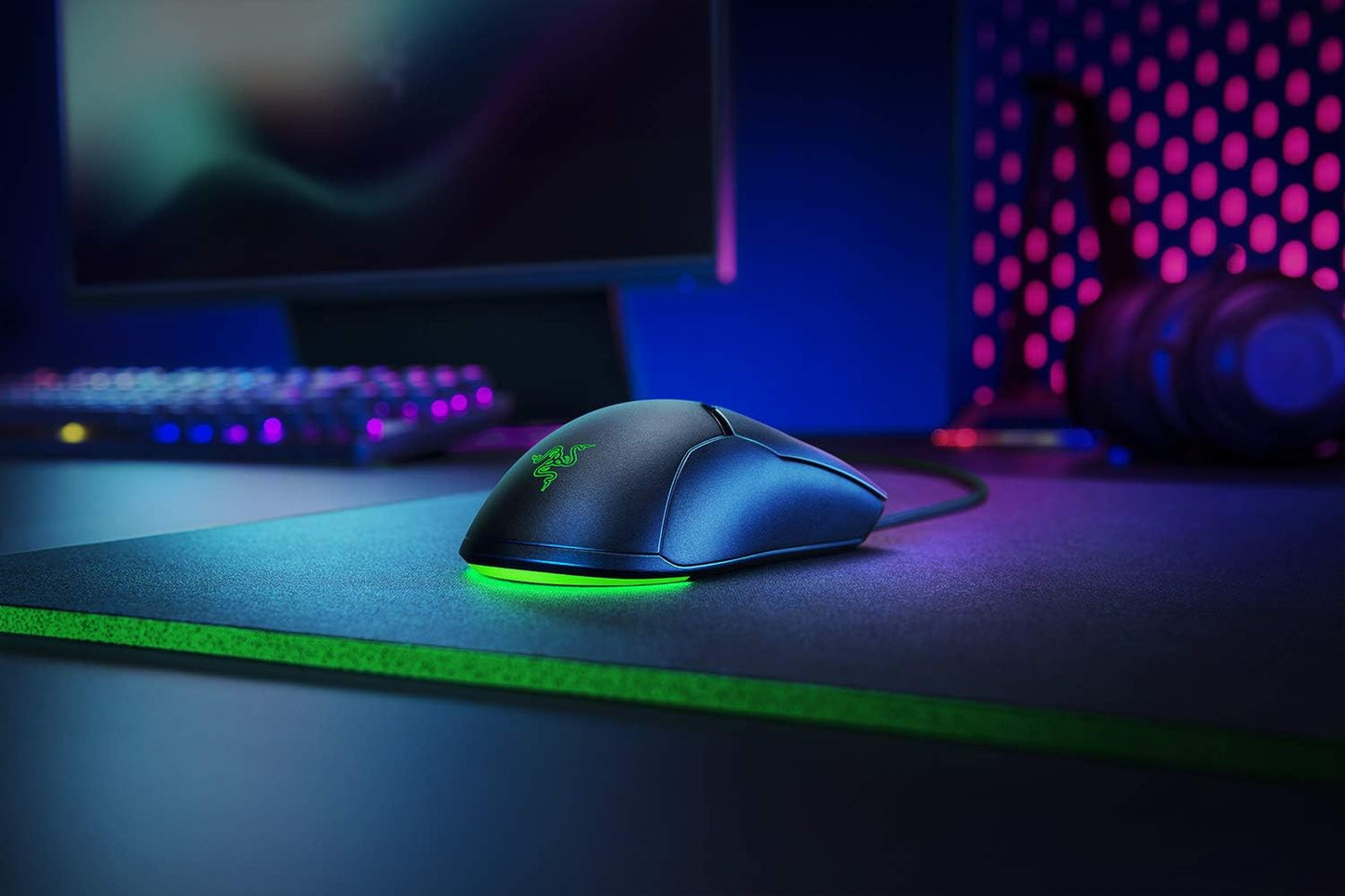Razer Viper Mini - Wired Gaming Mouse for PC/Mac (Ultralight 61g, Ambidextrous, Speedflex Cable, 8500 DPI Optical Sensor, Chroma RGB Illumination) Black
