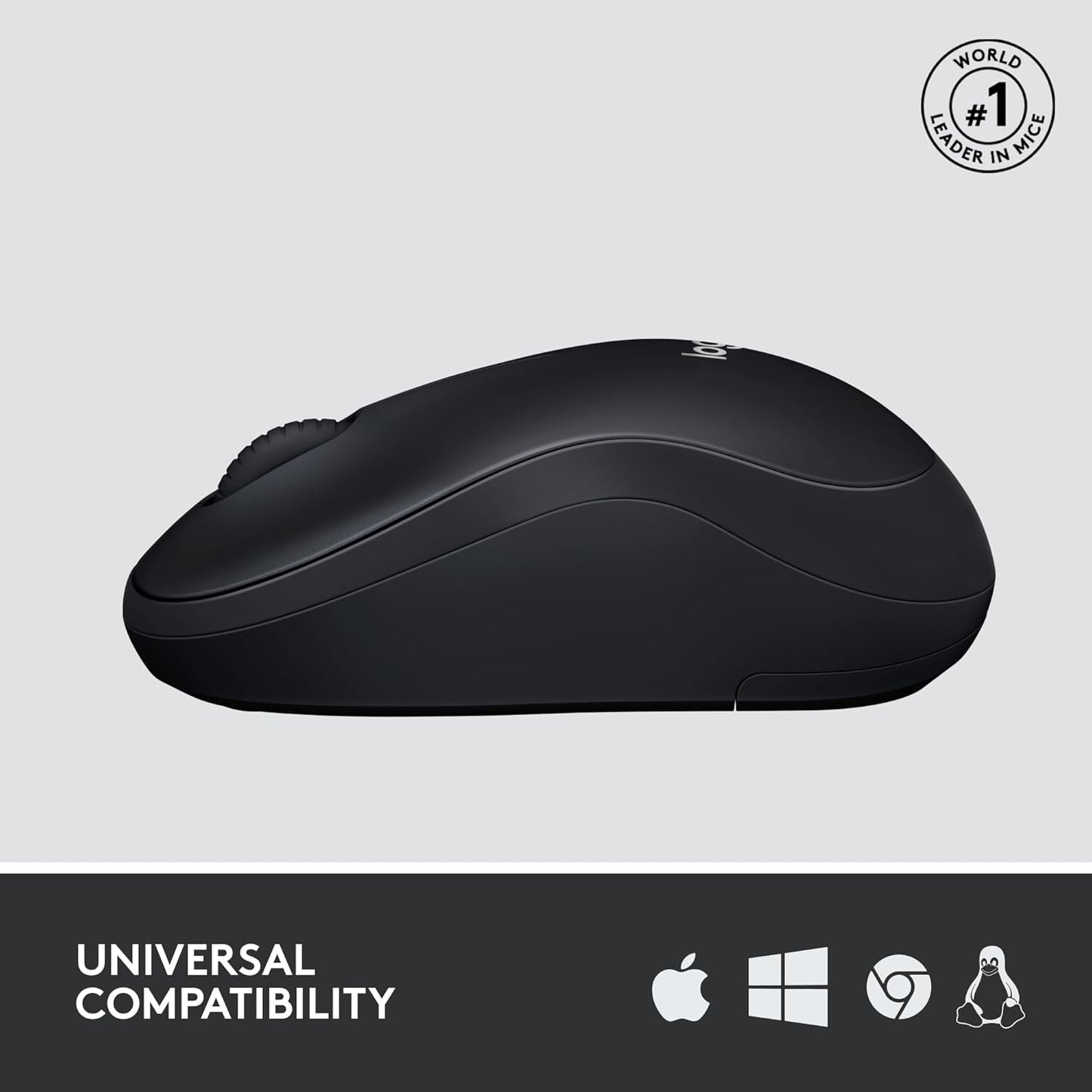 Logitech M220 Silent Mouse, Wireless Black