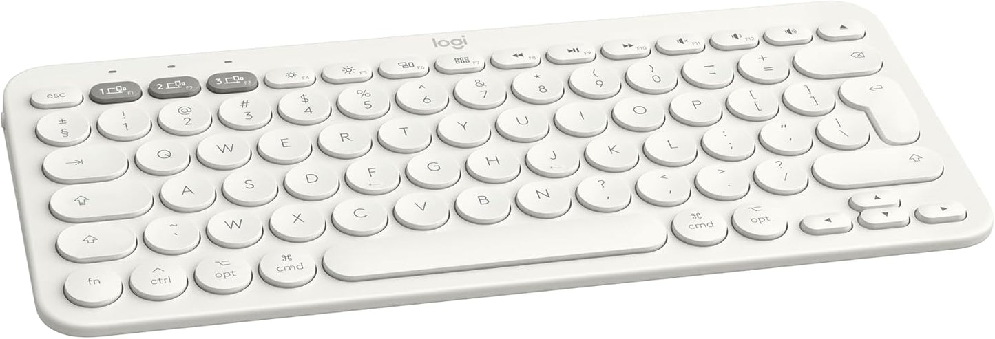 Logitech K380 Multi-Device Bluetooth Keyboard for Mac, Off White