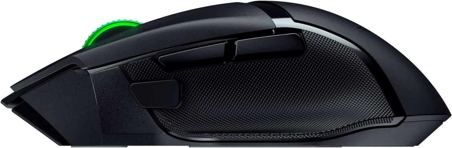 Razer Basilisk V3 X HyperSpeed Customizable Wireless Gaming Mouse: Mechanical Switches Gen-2-5G Advanced 18K Optical Sensor - Chroma RGB 9 Programmable Controls 535 Hr Battery Classic Black