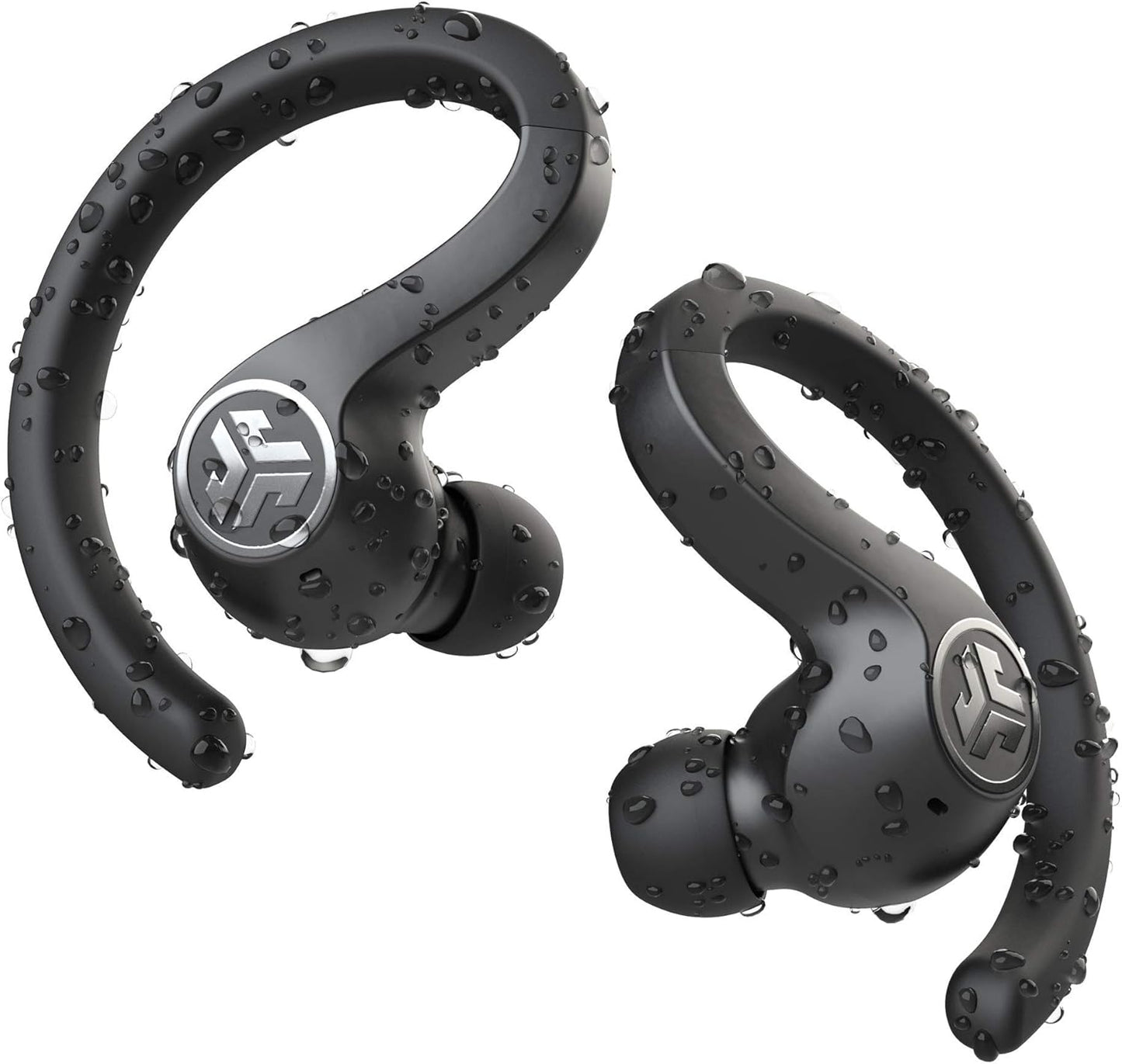 JLab Audio JBuds Air Sport True Wireless Bluetooth Earbuds + Charging Case - Black - IP66 Sweat Resistance - Class 1 Bluetooth 5