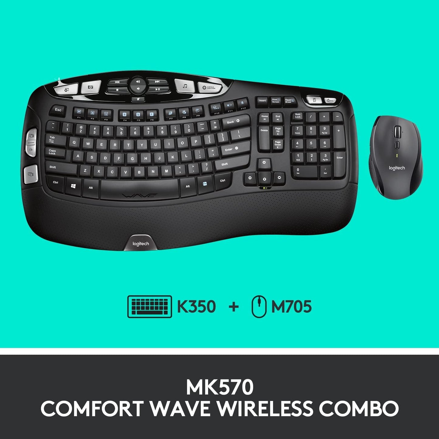 Logitech MK570 Wave Combo Keyboard & Mouse