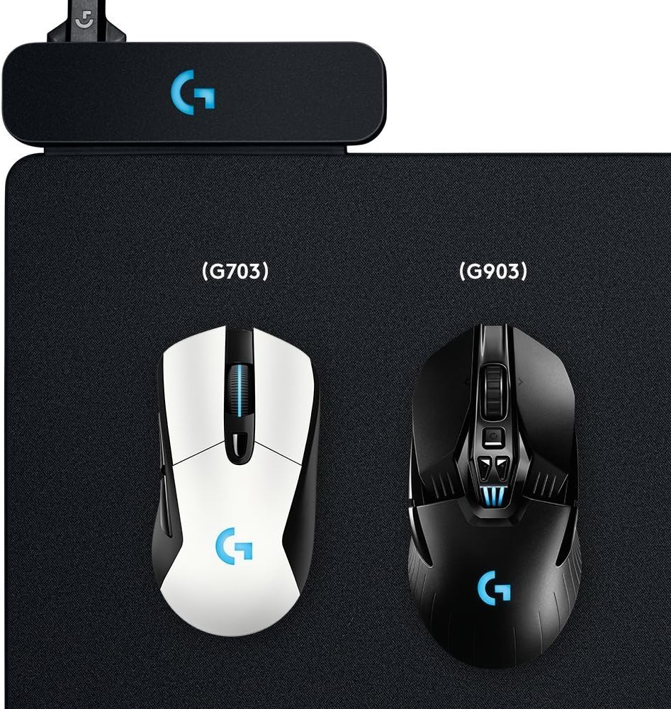 Logitech G Powerplay Wireless Charging System Cloth or Hard Gaming Mouse Pad