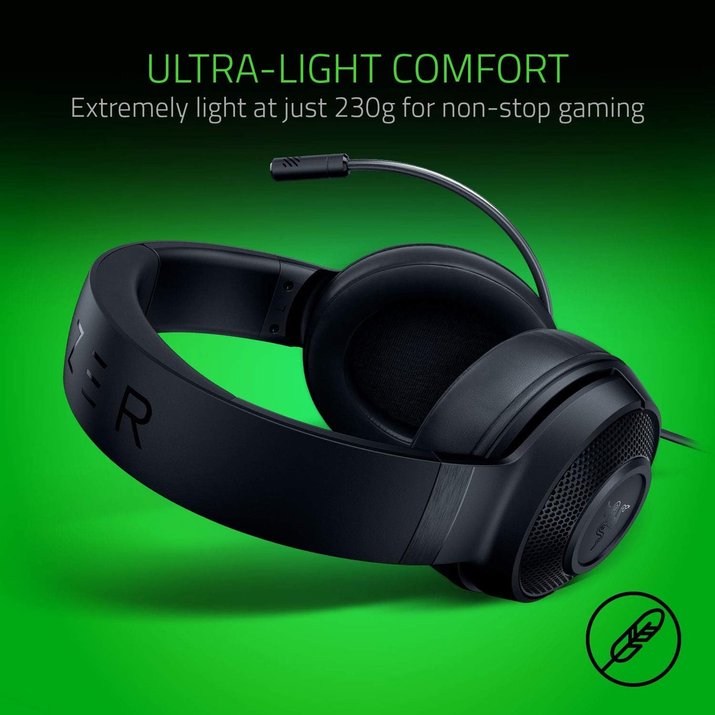 Razer Kraken X Lite Wired 7.1 Gaming Headset Black
