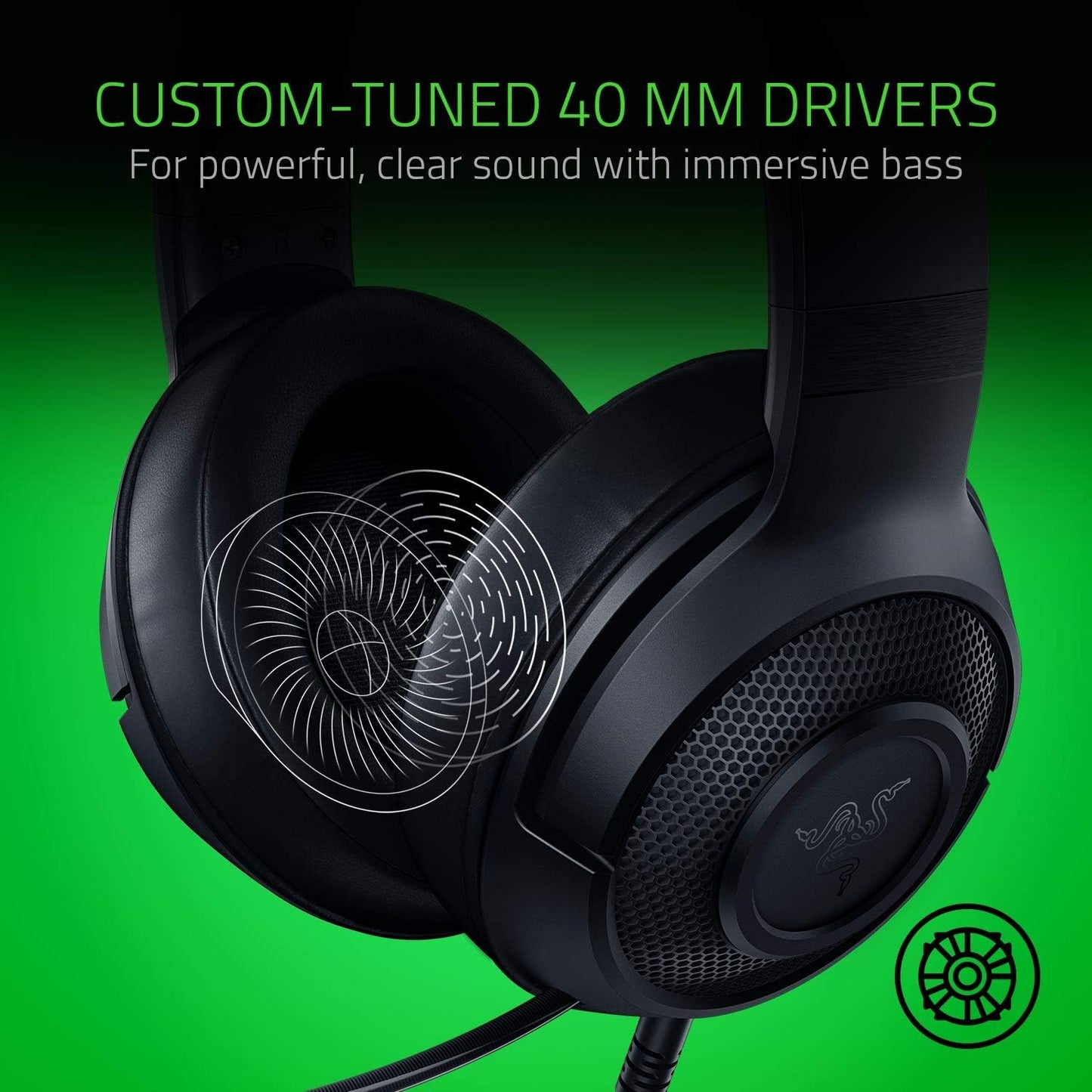 Razer Kraken X Lite Wired 7.1 Gaming Headset Black