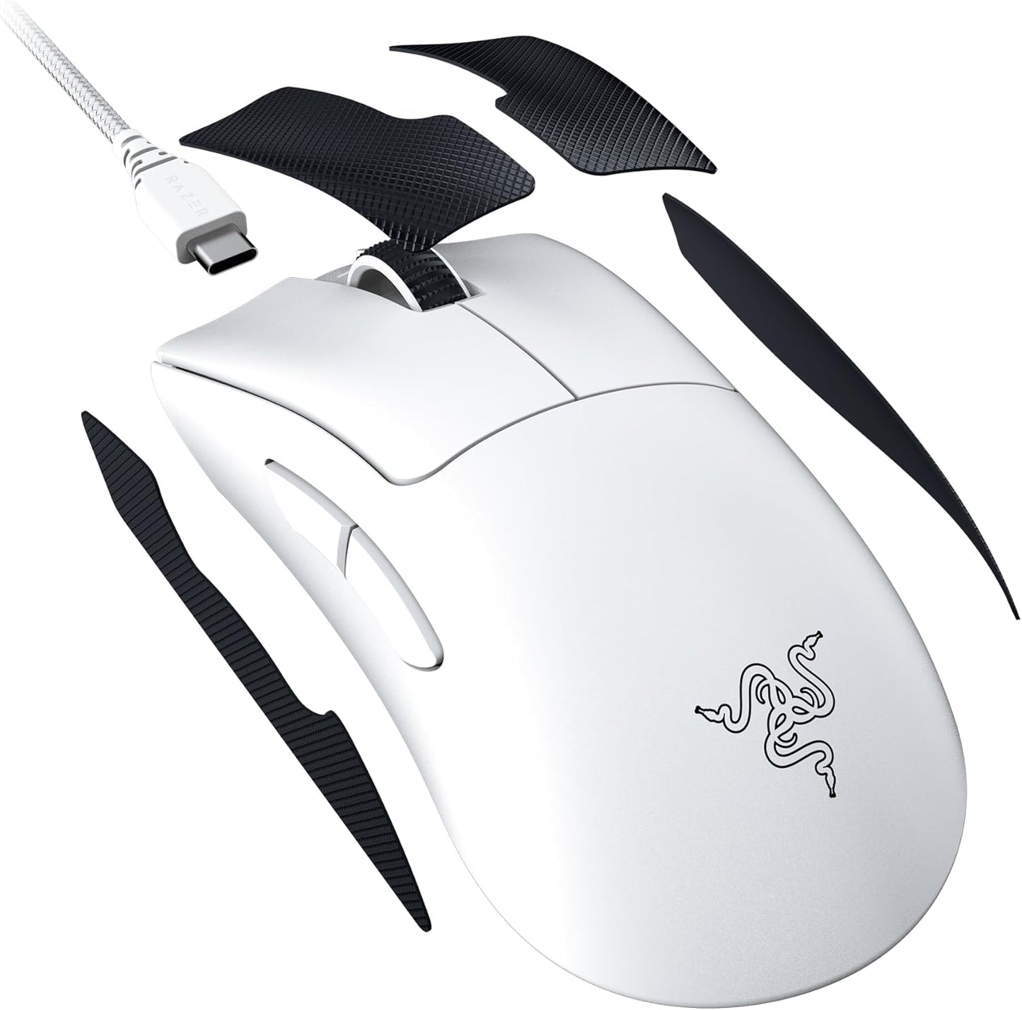 Razer DeathAdder V3 Pro Lightweight Wireless Gaming Mouse(White)