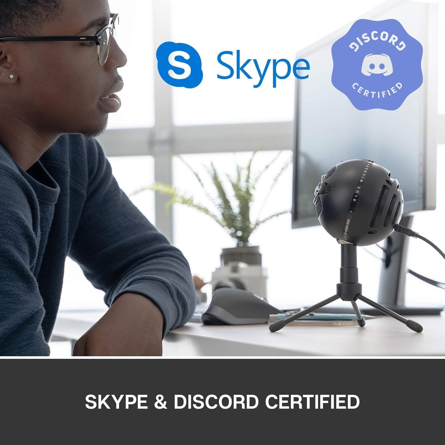 Logitech for Creators Blue Snowball iCE USB Microphone - Black